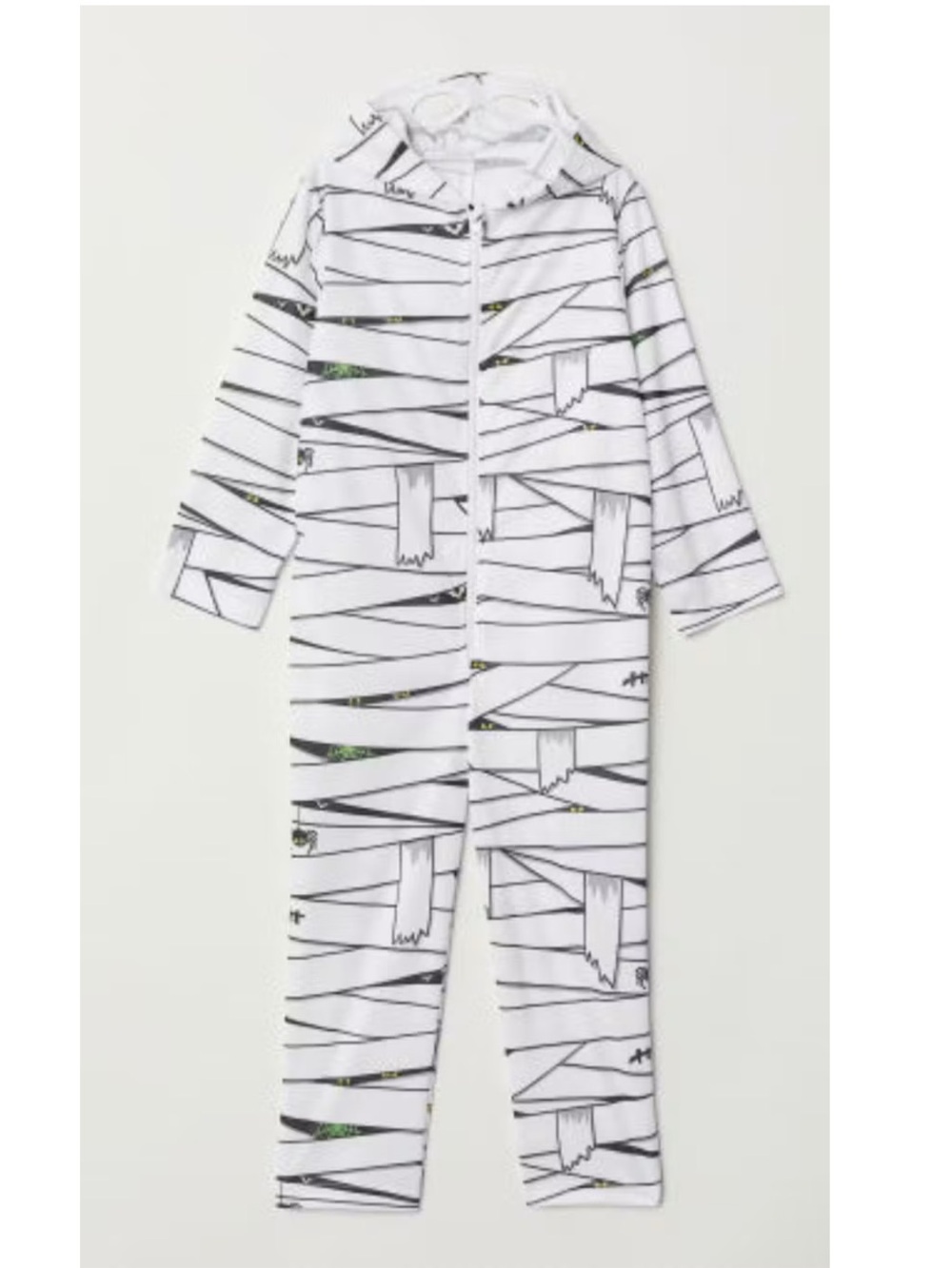 H&M Kids Mummy Halloween Costume – Size 6-8Y – Hooded Jumpsuit